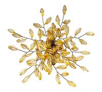 ITOS365 Napkin Rings Set of 12 for Dining Table Decoration Parties Everyday Metal Napkin Holder Leaf Gold (Pack of 12)