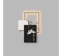 ITOSUI 3D Wall Art with LED Lights, Sandstone Wall Decor with Hydroponic Space, Creative Mural, Wall Sculpture, Suitable for Entrances, Living Rooms(B,19.6x27.5IN)