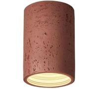 ITOSUI 6W Modern Cylindl Ceiling Light, Tri-Color LED Downlight,Japanese Wabi-Sabi Style Lamp, Natural Yellow Travertine Close to Light for Hallway, Bedroom, Living Room