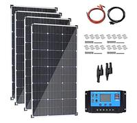 ITOSUI 800w Monocrystalline Solar Panel Kit, High Efficiency Pv Modules for Outdoor Residential, Camping, Yachts, Caravans, Motorhomes and Other Off-Grid Applications. (18v),4x300W