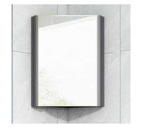 ITOSUI Corner Cabinet with Mirror,Single Door Bathroom Wall Mount Mirror Cabinet,Aluminum Alloy Frame HD Mirror,Ventilation Design,for Bathroom Bedroom(Color1)