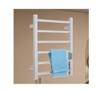 ITOSUI Heated Towel Drying Rack Constant Temperature,Wall Mounted Electric Towel Rack for Bathroom,Stainless Steel Hot Towel Warmer,White,Hard Wired