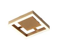 ITOSUI Mid Century Modern Ceiling Light Gold Flush Mount Ceiling Light for Living Room 20CM LED Antique Vintage Chandelier Light for Corridors Tri-Color Rustic Close to Ceiling Light Fixtures