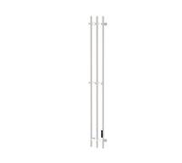 ITOSUI Vertical Towel Warmer Rack Stainless Steel,Heated Towel Racks Bathroom with Timer 0-9H and 30-70°C,Electric Towel Warmer Wall Mounted Towel Warming Rack,White 3 bar,Hard Wire