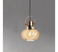 ITOSUI Vintage Glass Globe Pendant Light Mid Century Modern Dining Room Light Fixture Brushed Nickel Chandelier for Bedroom Farmhouse Industrial Hanging Lamp with Lantern Shape for Living Room