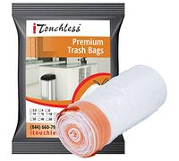 iTouchless Kitchen Wastebasket, Trash Bags, 18 Gallon