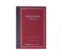 Itoya Profolio, Oasis Notebook, Brick Red, Small A6, 4.1 x 5.8 inches, OA-SM-BR