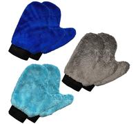 Itoyx 6 Pcs Microfiber Car Wash Glove, Coral Fleece Cleaning Mitt for Auto Detailing, Scratch-Free Plant Dusting Gloves, Home Kitchen Bathroom Multipurpose Cleaning, Soft Lint-Free Wash Tool