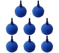 Itoyx 8 Pcs 2 In Air Stone Set, Blue Ball Pond Air Stones Diffuser, Quartz Sand for 360° Oxygen Dissolving, Fish Tank, Aquaculture, and Fish Transportation