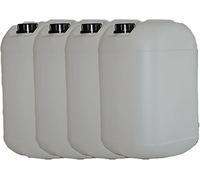 ITP Packaging 20 Liter Plastic Water Storage Container with Tamper Evident Cap for Water Storage, Camping, Boating, Gardening (4 PACK)