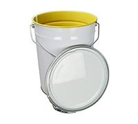 ITP Packaging 22 Litre Metal Tin Pail Bucket Drum Tub with Lid