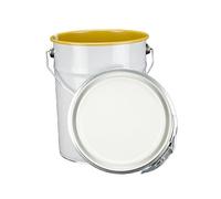 ITP Packaging 5 Litre Metal Tin Pail Bucket Drum Tub, 2 Pack