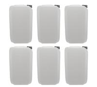 ITP Packaging 6 PACK 25 Litre Plastic Jerry Can with T/E Cap for camping, caravanning, boating water transportation and storage