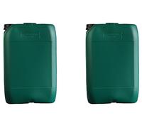ITP Packaging Plastic Water Storage Containers 20 Litre, Green, Set of 2
