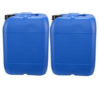 ITP Packaging Plastic Water Storage Containers 20 Litre, Set of 2, Tamper Evident Lids, ideal for Camping, Caravanning, Boating, Water Storage & Transportation (Blue)