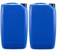 ITP Packaging Plastic Water Storage Containers, Set of 2, Tamper Evident Lids, Volume Scale, ideal for Camping, Caravanning, Boating, Water Storage & Transportation (Blue)