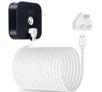 Itramax 9M Blink Outdoor/Indoor (3rd Gen) Charger Cable with Adapter(1 Pack),Compatible for Blink XT/XT2 Camera Charger Brick and 90 Degree Right Angled Micro USB Cord,Waterproof Power Wire Supply