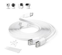 Itramax Blink Mini 2 Power Extension Cable 6M/2Pack,Long USB A to USB C Flat USBC Charger Cord 2.0 for Petcube Cam 360 Security Camera Outdoor Indoor,Eufy SoloCam C210/S340/S220,Indoor Cam S350/C220