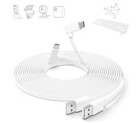 Itramax Flat USB C Cable 10FT/3M,2Pack Right Angle USB A to C Charger Cord