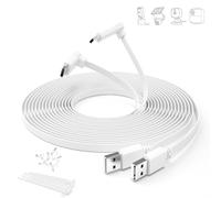 Itramax Flat USB C Cable 20FT/6M 2Pack,Right Angle USB A to C Charger Cord