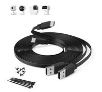 Itramax Long USB A to USB C Charging Cord 9M/2Pack,Flat USBC Power Extension Cable for Security Camera 2.0 Lead for Blink Mini 2,Outdoor 4,TP-Link Tapo 2k C120,Eufy SoloCam C210/S340,Indoor Cam S350