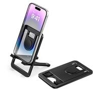 Itramax Portable Cell Phone Stand,Foldable Phone Holder for Desk,Adjustable iPhone Stand for Recording,Folding Travel Mobile Bracket for iPhone 17 16 15 14 13 Pro Max,iPad mini,Samsung S25 S24,Kindle