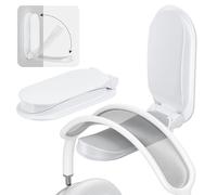 Itramax Wall Mount Headphone Hanger,Adhesive Headset Holder for Desk,2 Pack Foldable Headphone Monitor Stand Holder,Sticky PC Gaming Headset Earphone Hook for AirPods Max,HyperX,Sennheiser,Xbox-White
