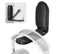 Itramax Wall Mount Headphone Holder,Foldable Headset Hanger Under Desk,1 Pack Adhesive Headphone Monitor Stand Hook,Magnetic Sticky PC Gaming Headset Earphone Clamp for AirPods Max,HyperX,Xbox-Black