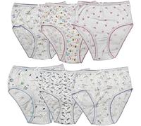 ITRAT Girls Briefs Underwear - Children’s Toddler Cotton Comfortable Soft Knickers Underpants for Kids Toddler Back to school Pattern Underpants (Floral 9-11 Year)