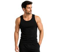 ITRAT® Men's Cotton Vests Tank Tops Sleeveless Plain Breathable Slim Fit Summer Top Vest Everyday Athletic wear, Easy Fit Men Workout Shirts (Pack 1) (Black 4XL)