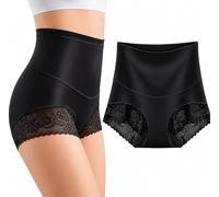 ITRAT Tummy Control Knickers for Women High Waisted Shapewear Pants, Seamless Body Shaper Underwear, Hold Me In Knickers for Tummy & Waist Support, Slimming Pull In Briefs for Dresses (L Black)