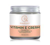 itreatskin Vitamin E Cream - Natural Organic Moisturizer for Scars, Stretch Marks, Dry Skin with Argan and Rose Oils - for Babies and Adults 120 mL