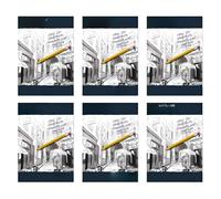 iTrend A4 Sketch Pad - Drawing Paper - Sketching and Drawing - Easy to Use Doodle Pad - Creative Fun White Paper Grade Quality - 70 GSM Back Card Cover - Pack of 6