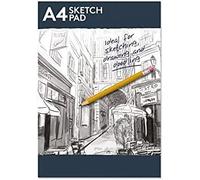 iTrend A4 Sketch Pad - Drawing Paper - Sketching and Drawing - Easy to Use Doodle Pad - Creative Fun White Paper - 70 GSM Back Card Cover