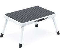 iTrend Folding Stool, One Step Caravan Steps, Easy to Store Anti Slip One Step Stool, Sturdy Alloy Steel Ladder for Home, Kitchen, Motorhome and Garage, 150kg Max Capacity