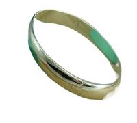 ITRHJTGP Bracelets For Womens Sterling Silver Bracelet Simple Glossy Open Bangle Jewelry