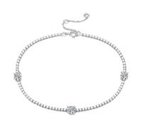 ITRHJTGP Bracelets For Womens Sterling Silver Moissanite Bracelet For Women 4mm 0.3ct Diamond Adjustable Chain For Women Tennis Bracelets