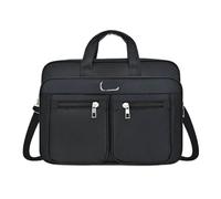 ITRHJTGP Briefcase High-capacity Briefcase Business Document Information Storage Bags Weekend Travel Laptop Protection Organize Handbag Accessories(Black 1)