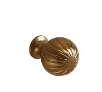 ITRHJTGP Drawer Handles 2pcs Dresser Knobs Retro Round Metal Single Hole Cabinet Pulls Cabinet Hardware Handle for Closet Drawer Dresser(Tea Golden Color)