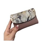 ITRHJTGP Ladies Purse Cow Leather Short Wallet Women Genuine Cowhide Card Holder Purse Ladies(Pink)