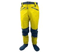 ITRHJTGP Waders For Men Breathable Stockingfoot Waist Hight Wading Pants 4 Ply sturdy Waterproof Waders For Men Fly Fishing Outdoors(Yellow,M)