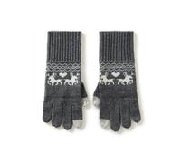 ITRHJTGP Winter Gloves Winter Touch Screen Gloves Women Soft Warm Stretch Knit Mittens Full Finger Guantes Female Crochet(105 Gray)