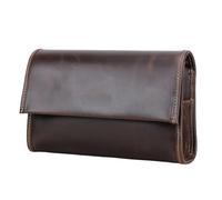 ITRHJTGP Wristlet Bag Cowhide Clutch Bag For Men Password Lock Design Leather Wallet Long Purse Large Capacity Travel Handbag