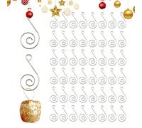 itrimaka Christmas Tree Hanger | Stainless Steel Hooks Christmas Hanger - Christmas Tree Decorations S Hooks for Glass Ball Chandelier Pendants