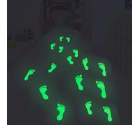 itrimaka Floor Stickers,Floor Decals Stickers | 2Sheet Foot Print Decals Glow in The Dark, Footprint Decorative Stickers for Kids Room Ceiling Decor