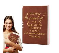itrimaka PU Leather Bound Notebook | A5 Size Travel Diary - Motivational Diary School Supplies, PU Leather Cover Note Taking Memo Book for School Home Business