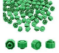 ITROLLE 100PCS/PACK No Needle Luer Lock Cap Syringe Tip Caps, Green