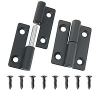 ITROLLE 2PCS 50x36x2mm Black Lift Off Hinge Stainless Steel 304 Lift Off Hinges Detachable Slip Joint Small Flag Hinges Rising Butt Door Hinges, Left Handedness