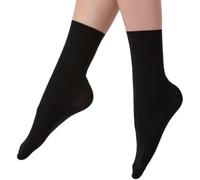 iTRONiK 3 Pair 60 Denier Dance Ballet Socks Children and Adults Soft Plain Kids Dance Tight Socks (Black, 4/7)