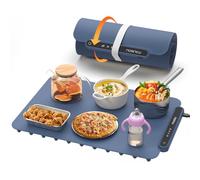 iTRUSOU Electric Warming Tray, Full Surface Heating,Rollable & Portable,Premium Silicone Nano-Material,3 Temperature Settings,Auto Shut-Off -Versatile Food Warmer for Gatherings,Parties
